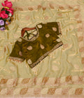 PALLU MULTI EMBROIDERY WORK WITH SEQUENCE BUTTI SAREE AT WHOLESALE PRICE