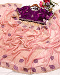 PALLU MULTI EMBROIDERY WORK WITH SEQUENCE BUTTI SAREE AT WHOLESALE PRICE