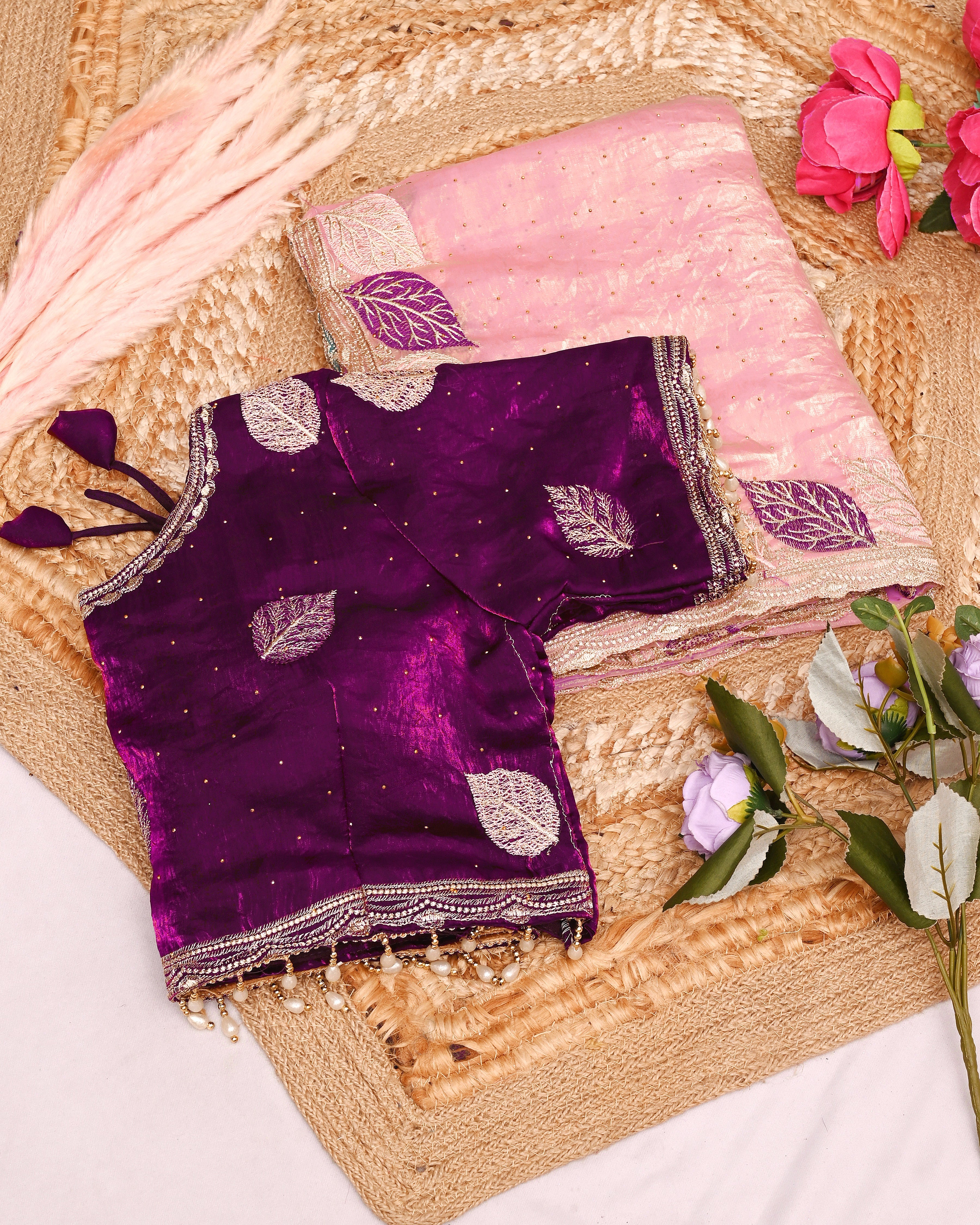 PALLU MULTI EMBROIDERY WORK WITH SEQUENCE BUTTI SAREE AT WHOLESALE PRICE