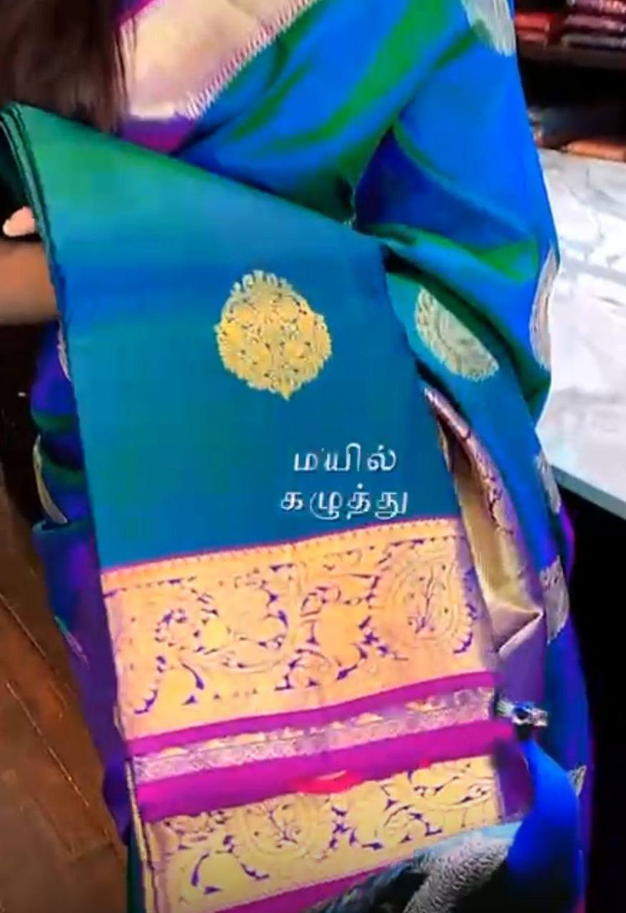 Peacock Shaded Saree
