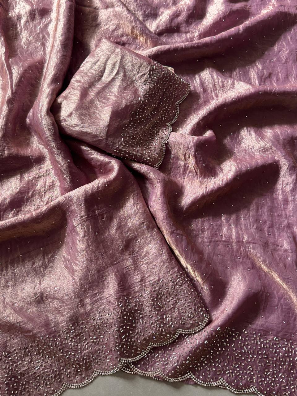 AlONG WITH CUT DANA REAL ORGINAL DIMAOND ZARKHAND WORK WITH CUT WORK PANEL BEAUTIFUL BLOUSE BELT