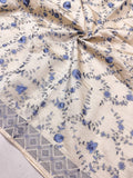 Quintessential Beige Embroidery Work Tussar Silk Saree With Impressive Blouse Piece