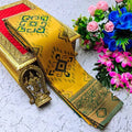 SOFT AND PURE BANARASI SILK WITH FLOWERS AND MINA GOLD SAREE DESIGN - DOLD