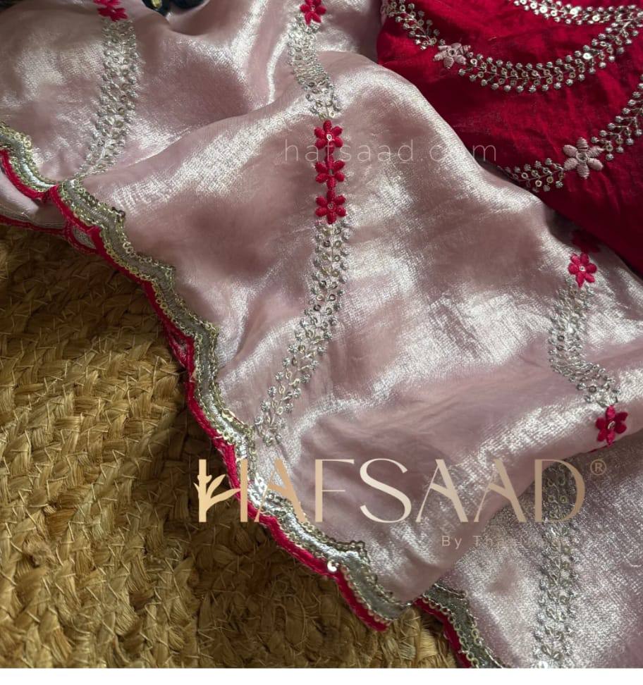 Tremendous Sequence Work Fandy Silk Saree With Effulgent Blouse Piece - LIGHT SALMON PINK