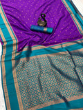 Beleaguer Royal Soft Banarasi Silk Saree With Demanding Blouse Piece
