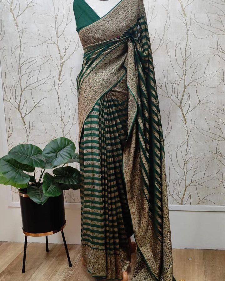 Pure Soft Khadi Georgette Silk Saree