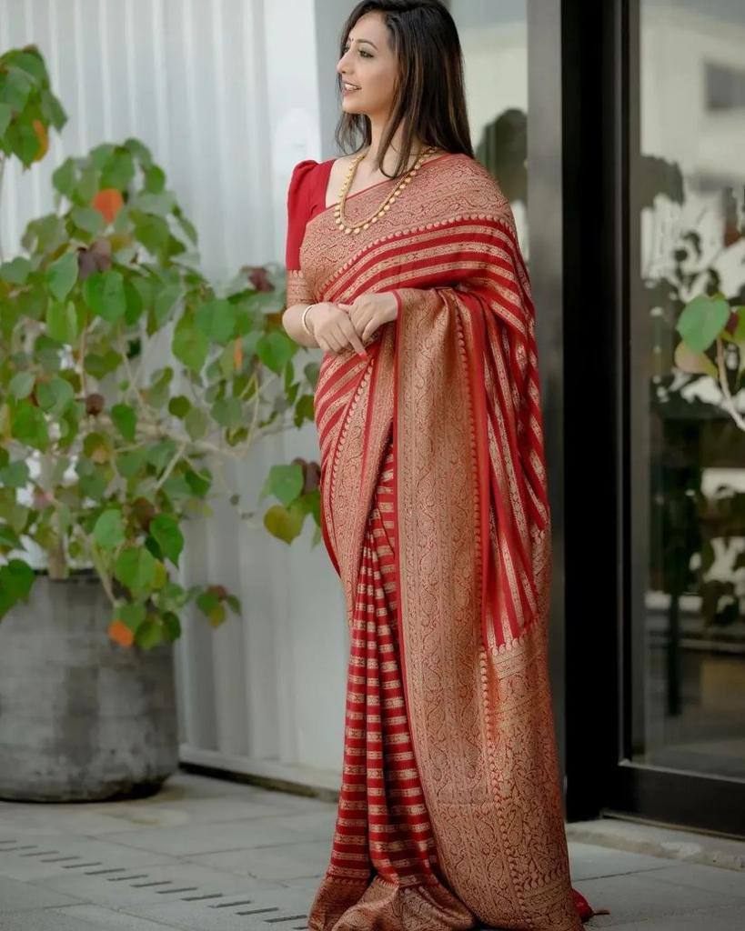 Pure Soft Khadi Georgette Silk Saree