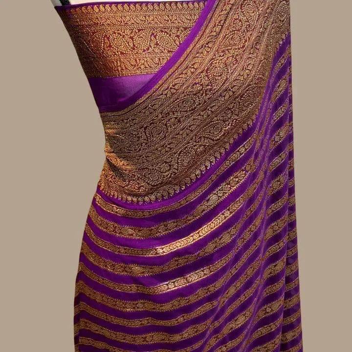 Pure Soft Khadi Georgette Silk Saree