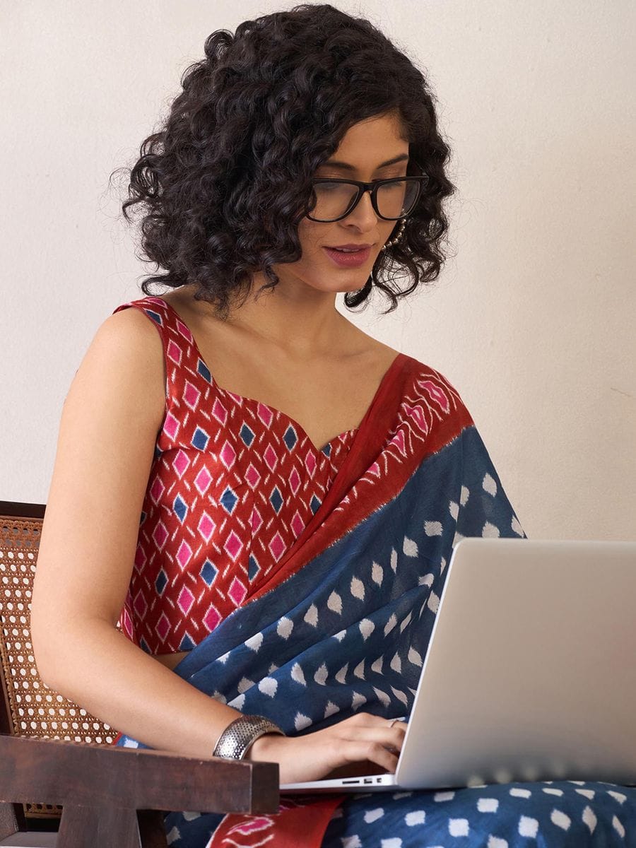 POCKET SAREE WITH READY TO WEAR PURE SOFT MUL MUL COTTON SILK SAREE