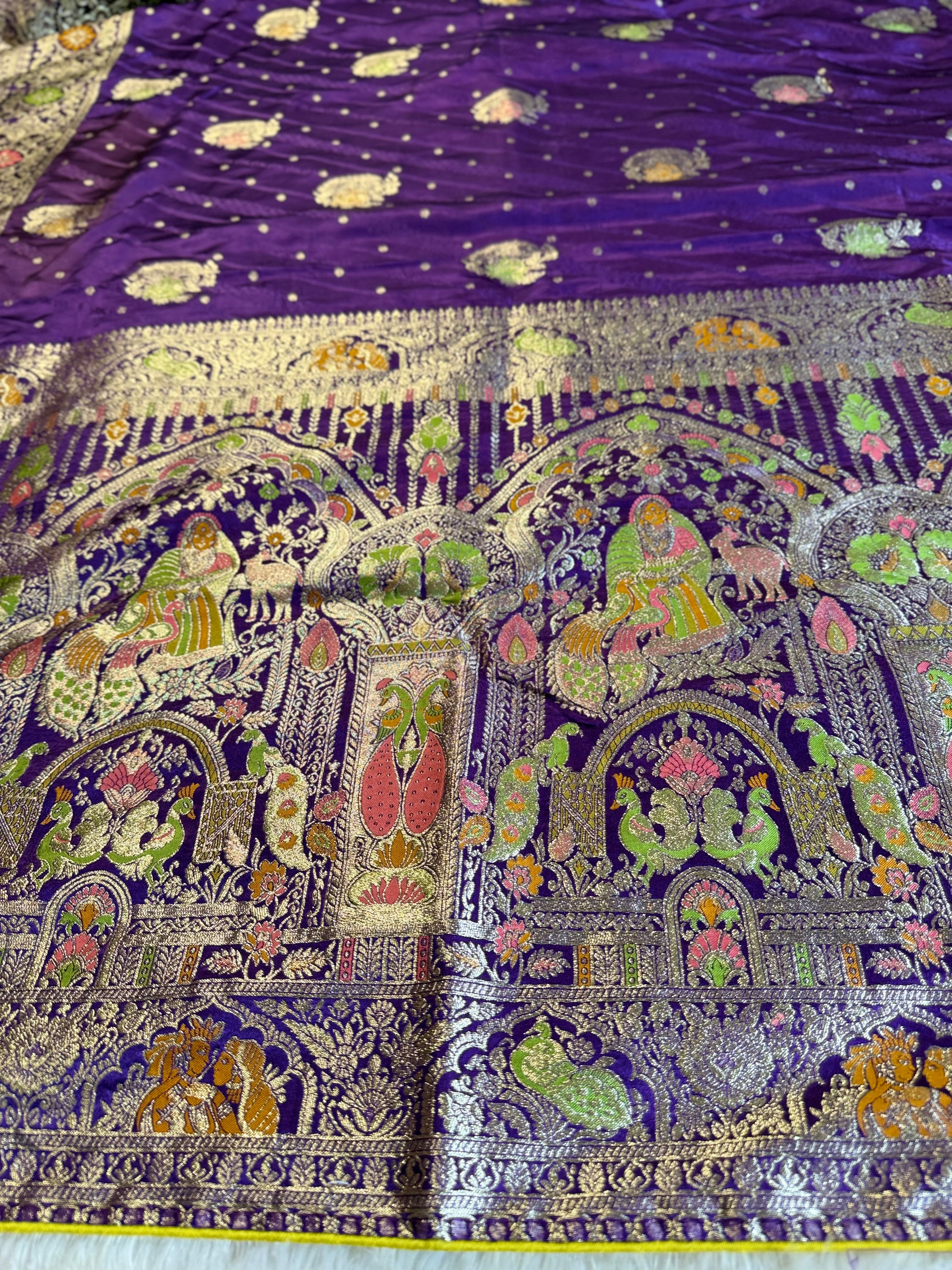 Ethnic Queen Designer Plum Purple Saree with Rich Pallu and Classic Cultural Grace