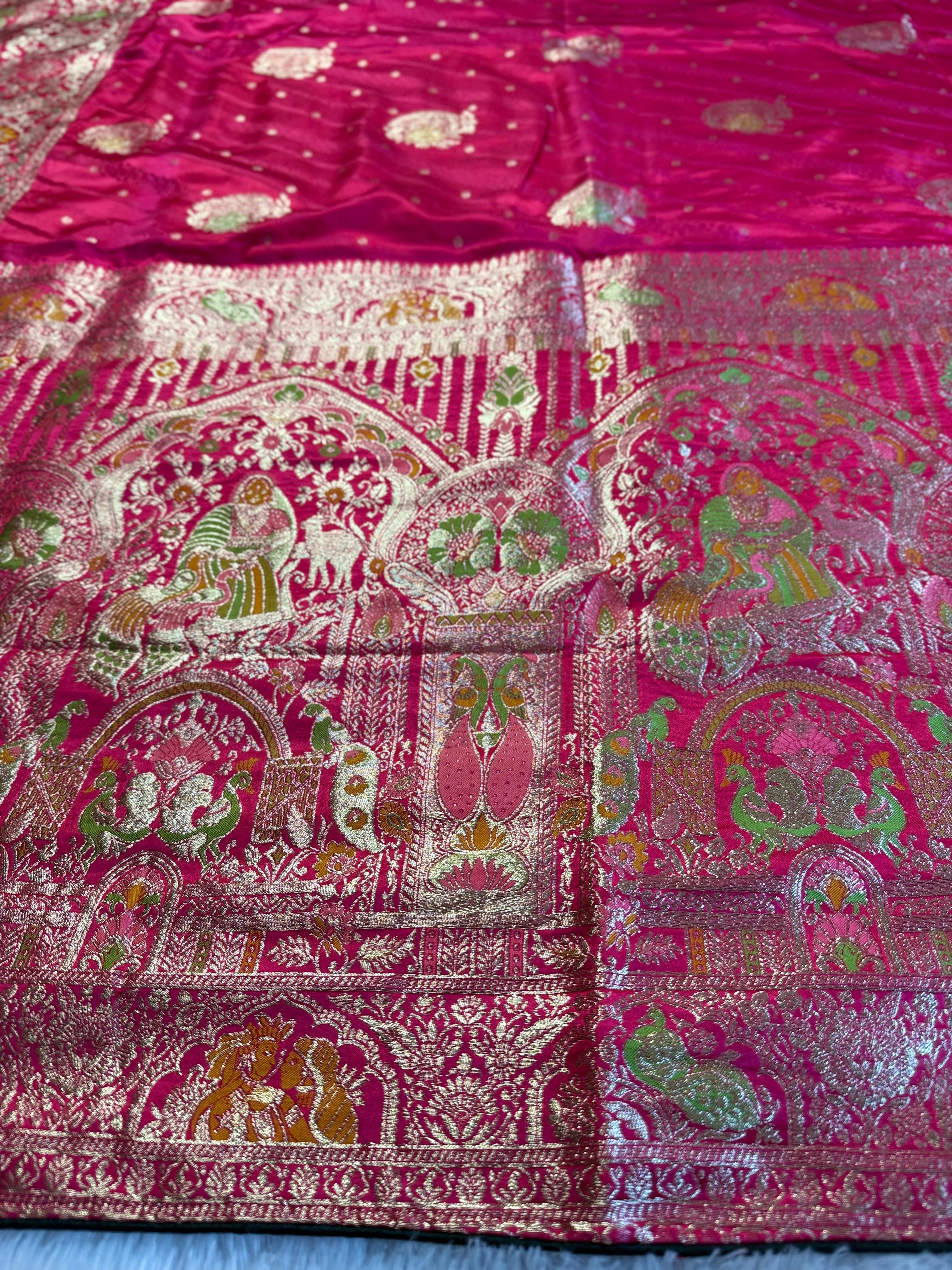 Ethnic Queen Designer  Light Pink Saree with Rich Pallu and Classic Cultural Grace
