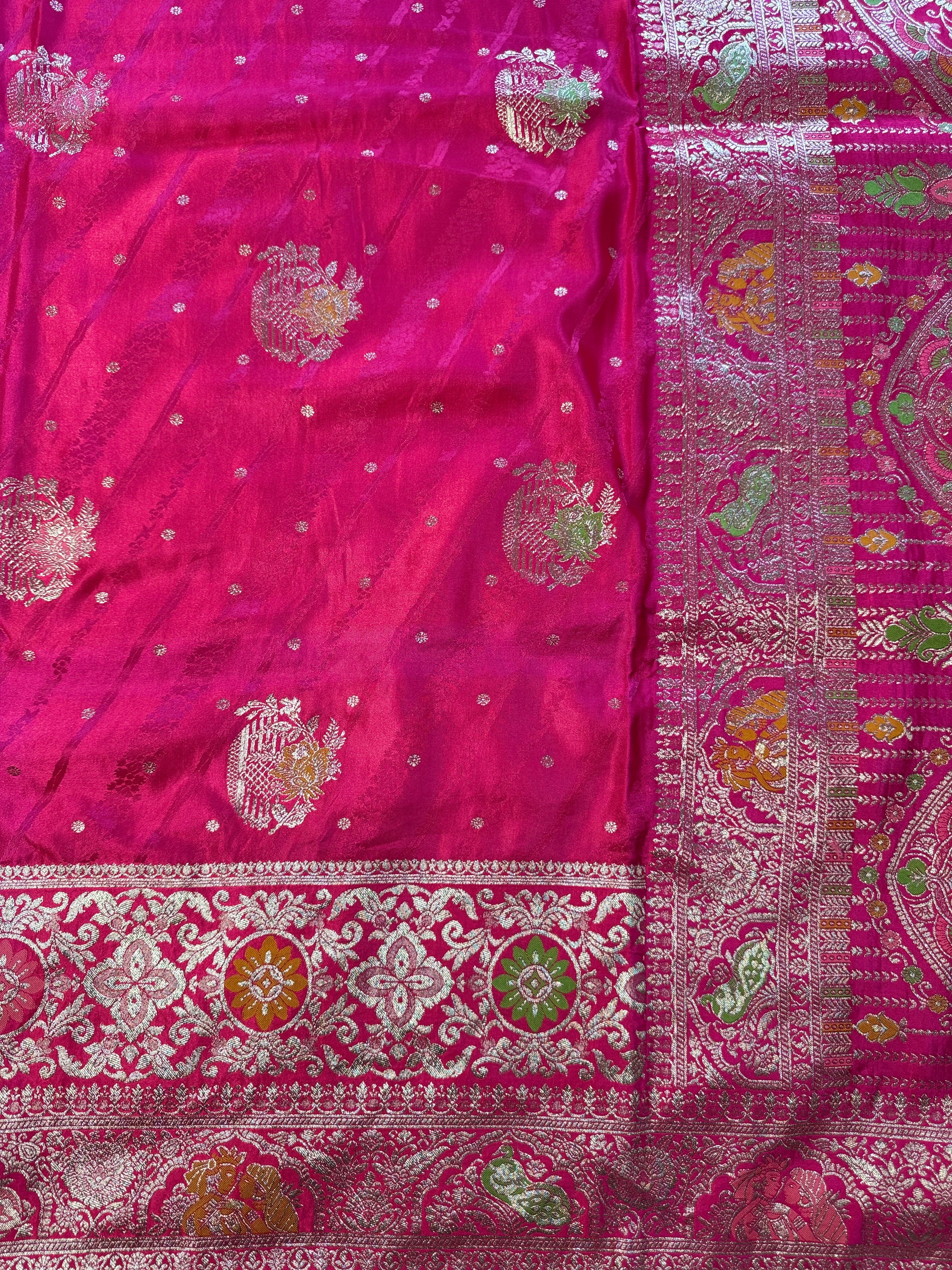 Ethnic Queen Designer  Light Pink Saree with Rich Pallu and Classic Cultural Grace