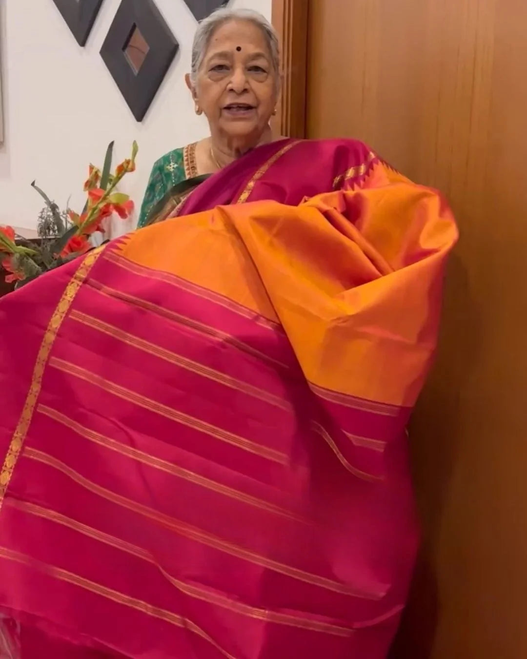 Param Vintage Weave Saree