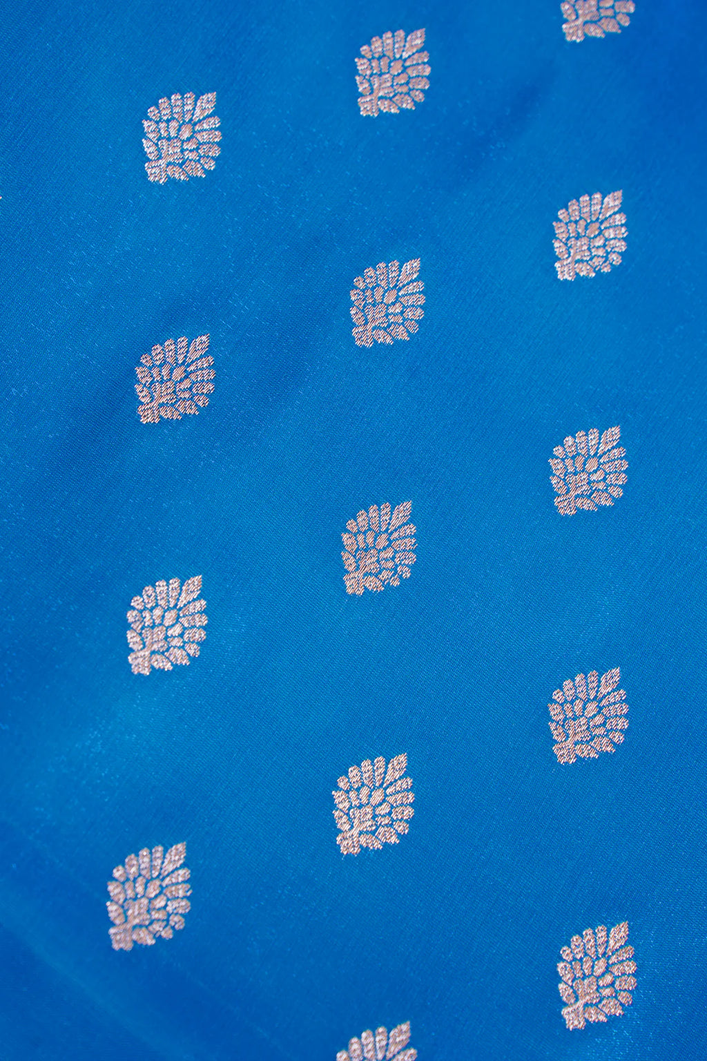 Royal Blue Banarasi Upada Satin Silk Saree