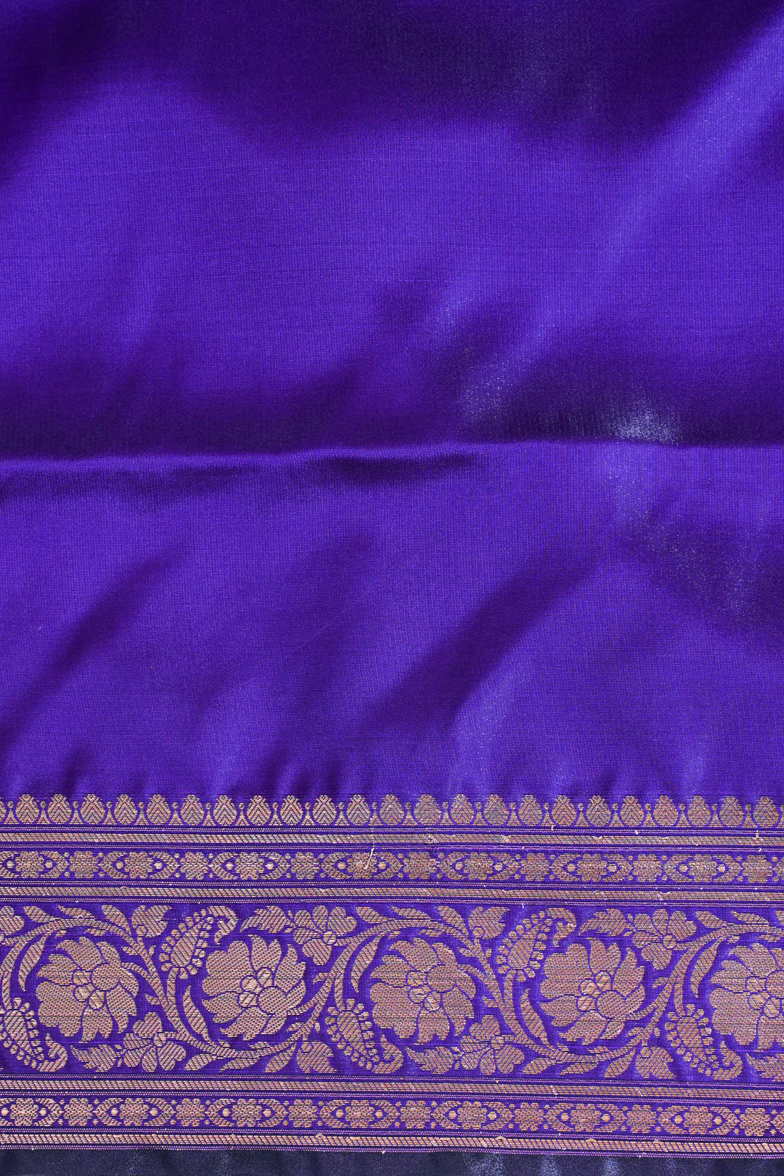 Royal Purple Banarasi Upada Satin Silk Buti Saree