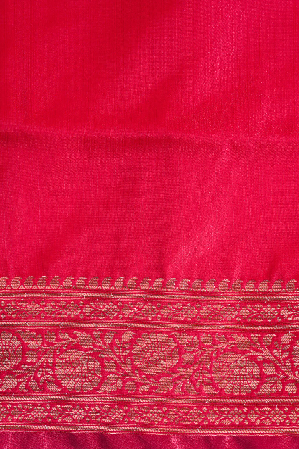 Scarlet Red Banarasi Upada Satin Silk Buti Saree