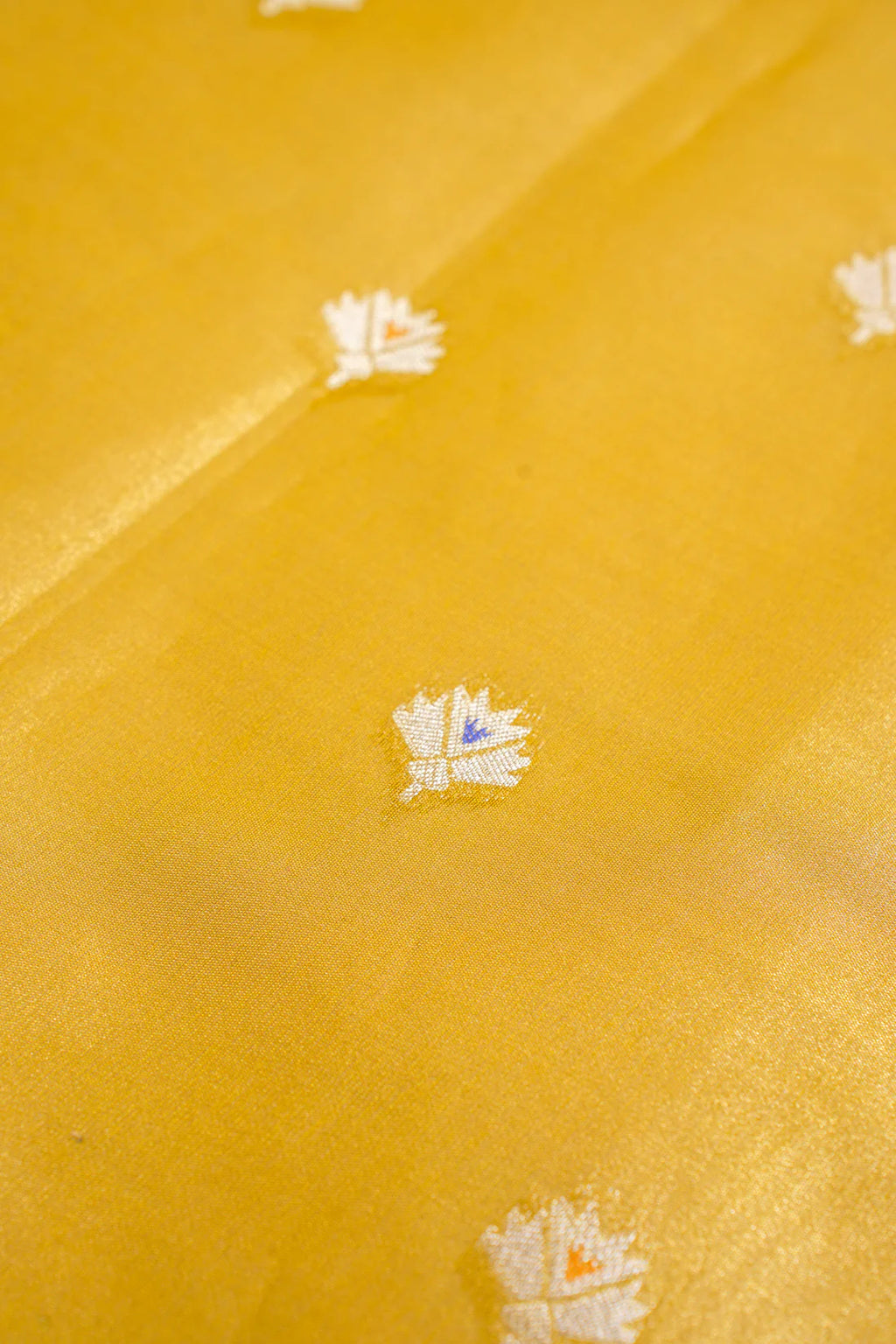 Yellow Paithani Minakari Tissue Silk Saree