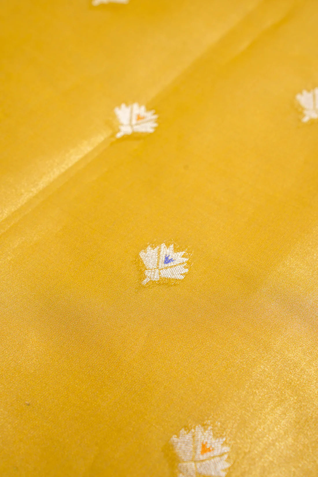 Yellow Paithani Minakari Tissue Silk Saree