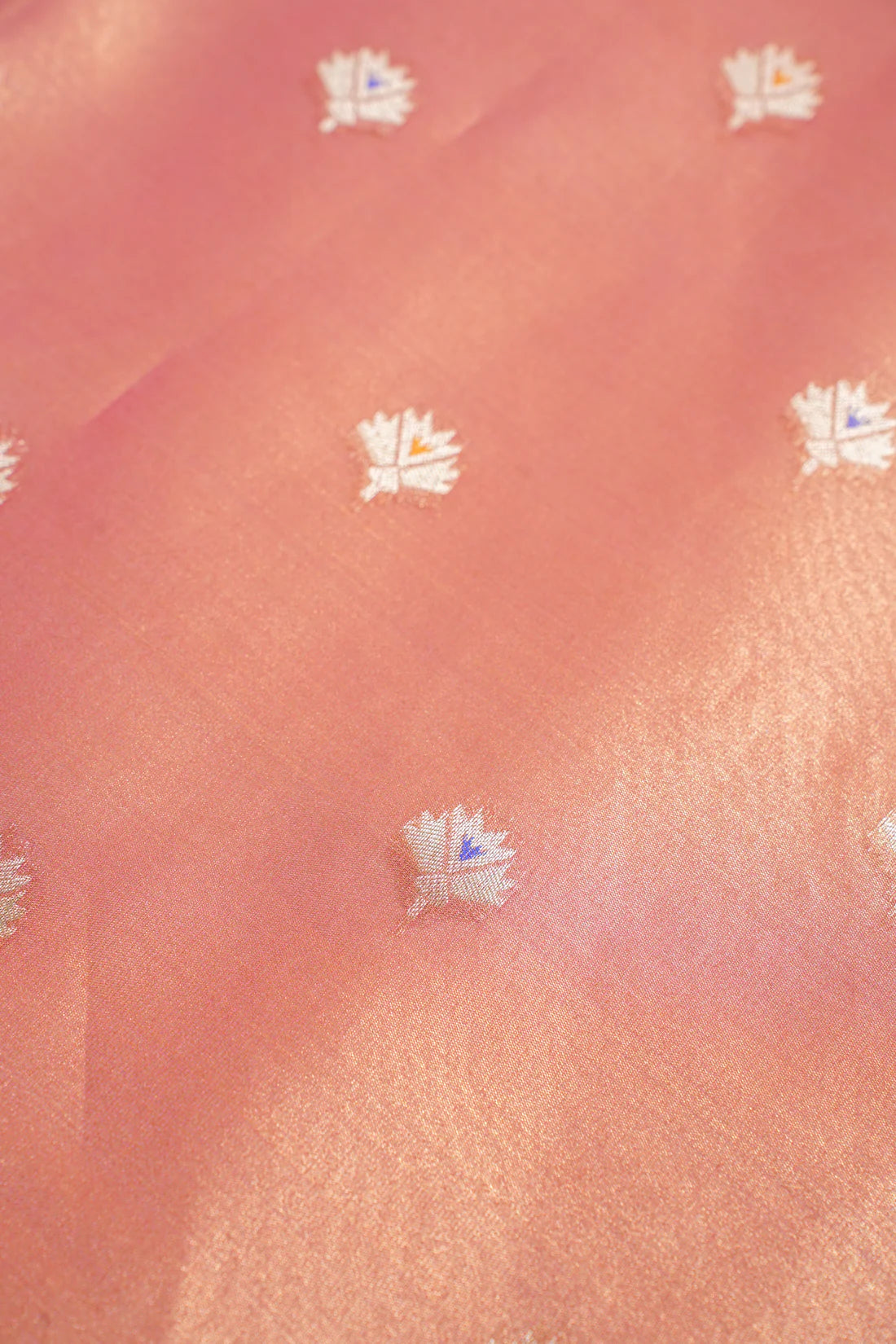 Rust Orange Paithani Minakari Tissue Silk Saree