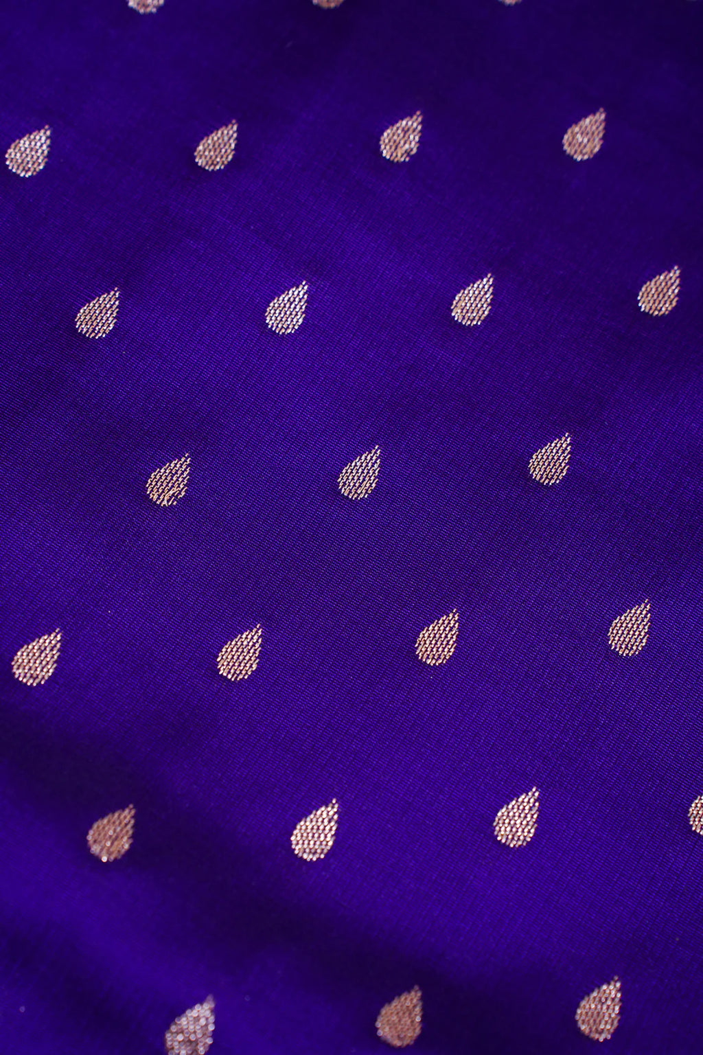 Royal Purple Banarasi Upada Satin Silk buti Saree