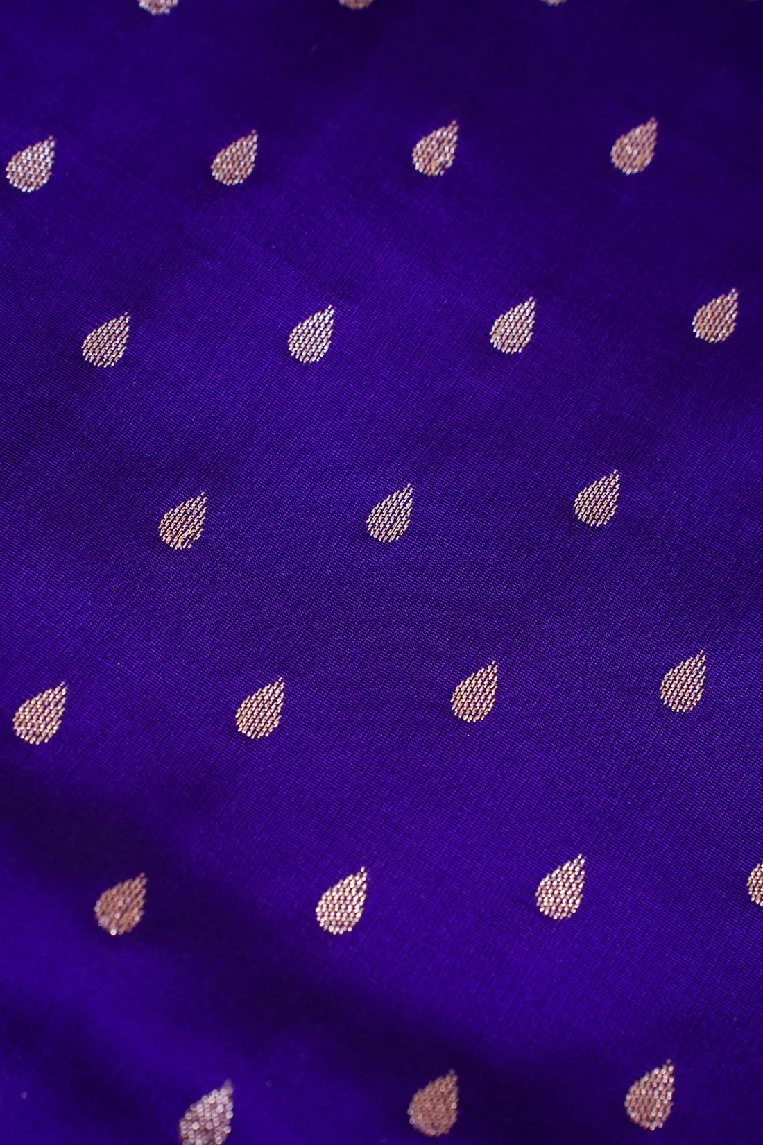 Royal Purple Banarasi Upada Satin Silk buti Saree
