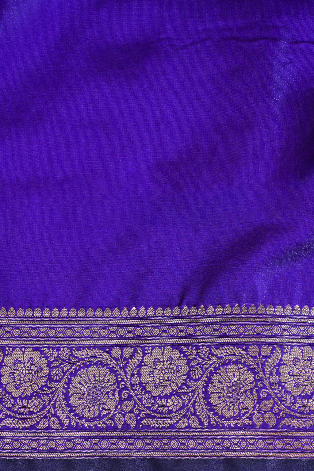 Royal Purple Banarasi Upada Satin Silk buti Saree