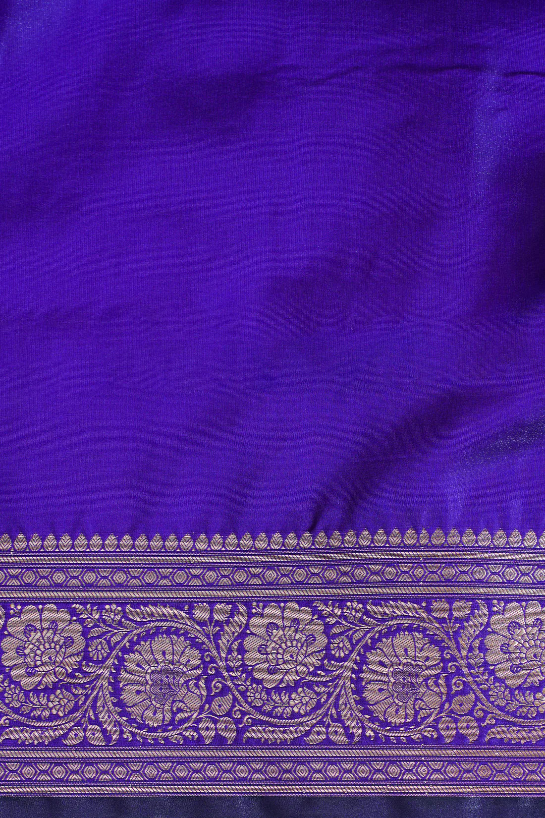 Royal Purple Banarasi Upada Satin Silk buti Saree