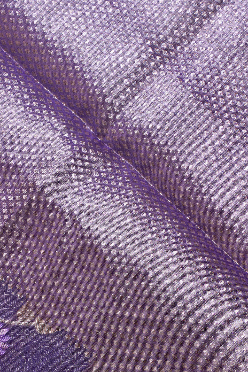 Purple Organza Banarasi Tilfi Minakari Jaal Saree.