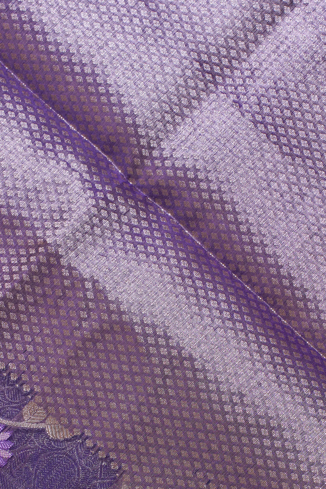 Purple Organza Banarasi Tilfi Minakari Jaal Saree.