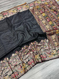 Redolent Rajwadi Pashmina  Saree With Embrocation Blouse Piece