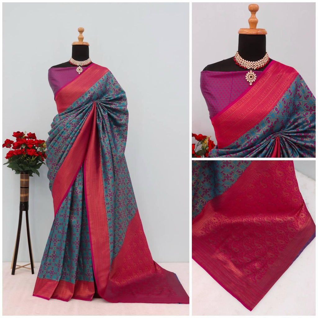 KANIJIVARAM PREMIUM SOFT SILK SAREE