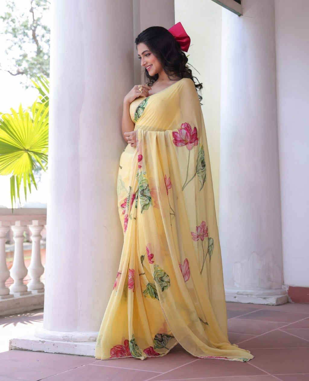 Blooming Sunshine Saree 🌸