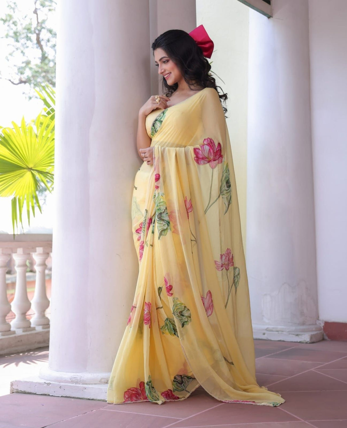 Blooming Sunshine Saree 🌸