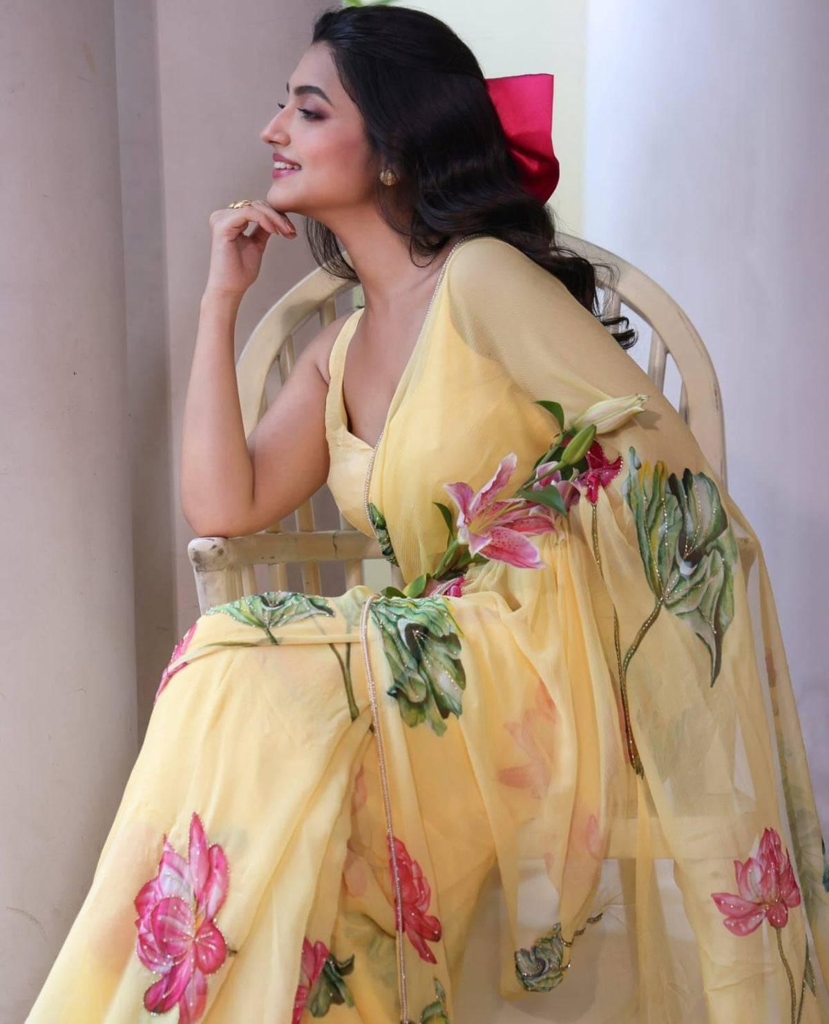 Blooming Sunshine Saree 🌸