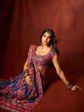 Royal Hand Mirror & Zari Chinnon Designer Saree