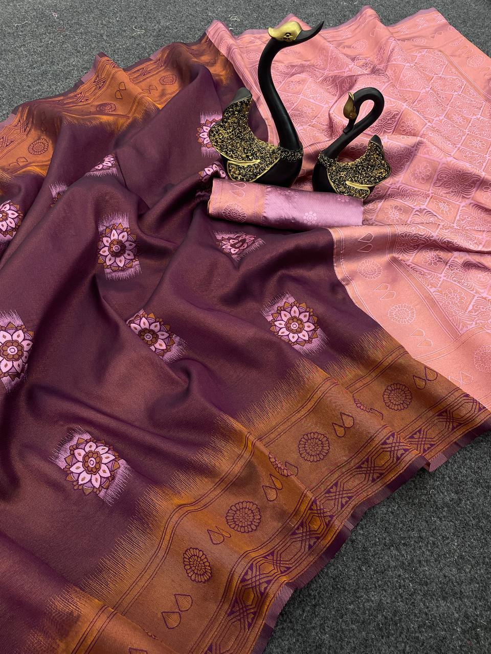Fancy Weaving Zari Tissue Saree