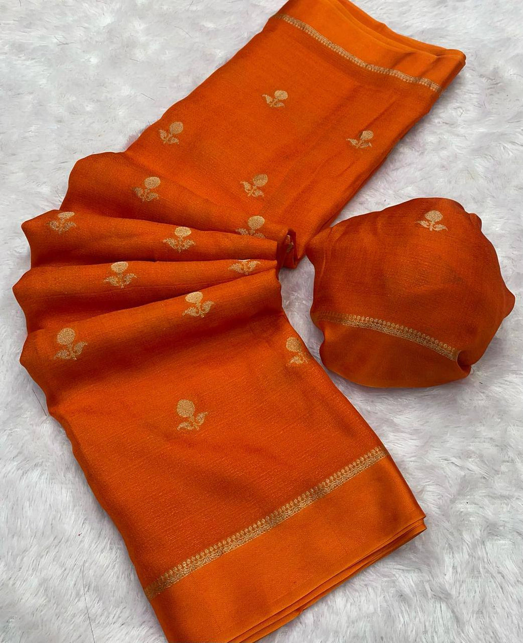 Pure Soft Viscose Silk Jacquard n Satin Border Fancy Designer Saree With Blouse Piece