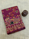Redolent Rajwadi Pashmina  Saree With Embrocation Blouse Piece