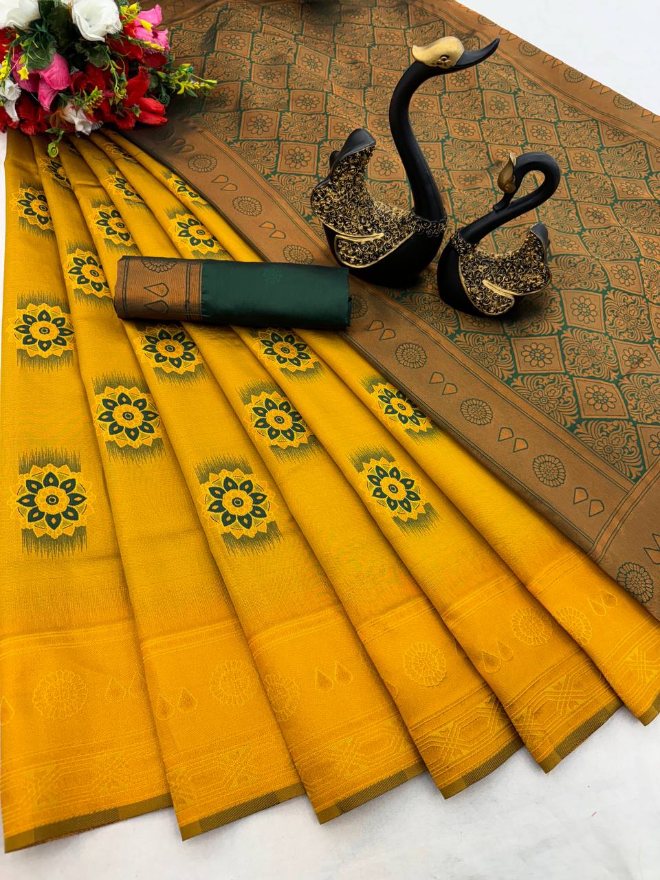 Fancy Weaving Zari Tissue Saree