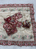 Royal Organza Embroidery Designer Saree