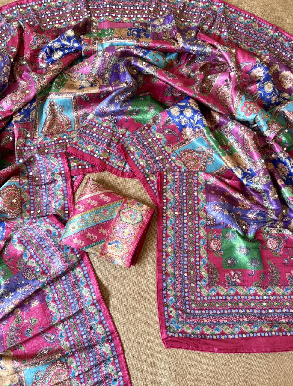 Premium Designer Dola Silk Saree - PINK