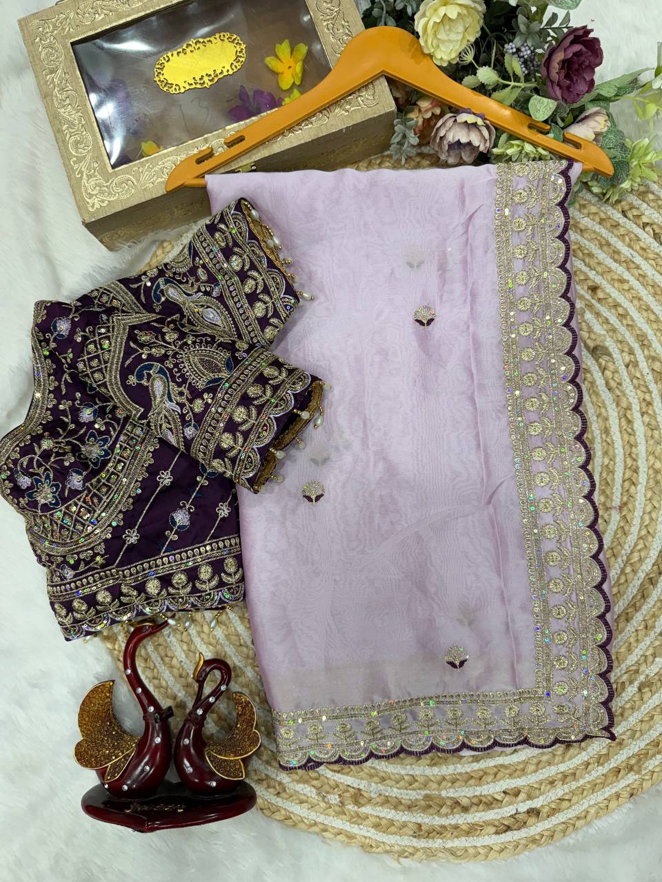 Vaidehi Rangoli Silk Saree - LIGHT PINK