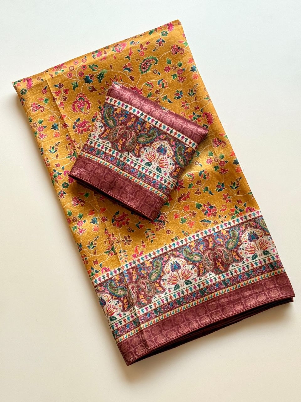 Elegant Pure Dola Jari Weaving Softy Silk Saree - YELLOW