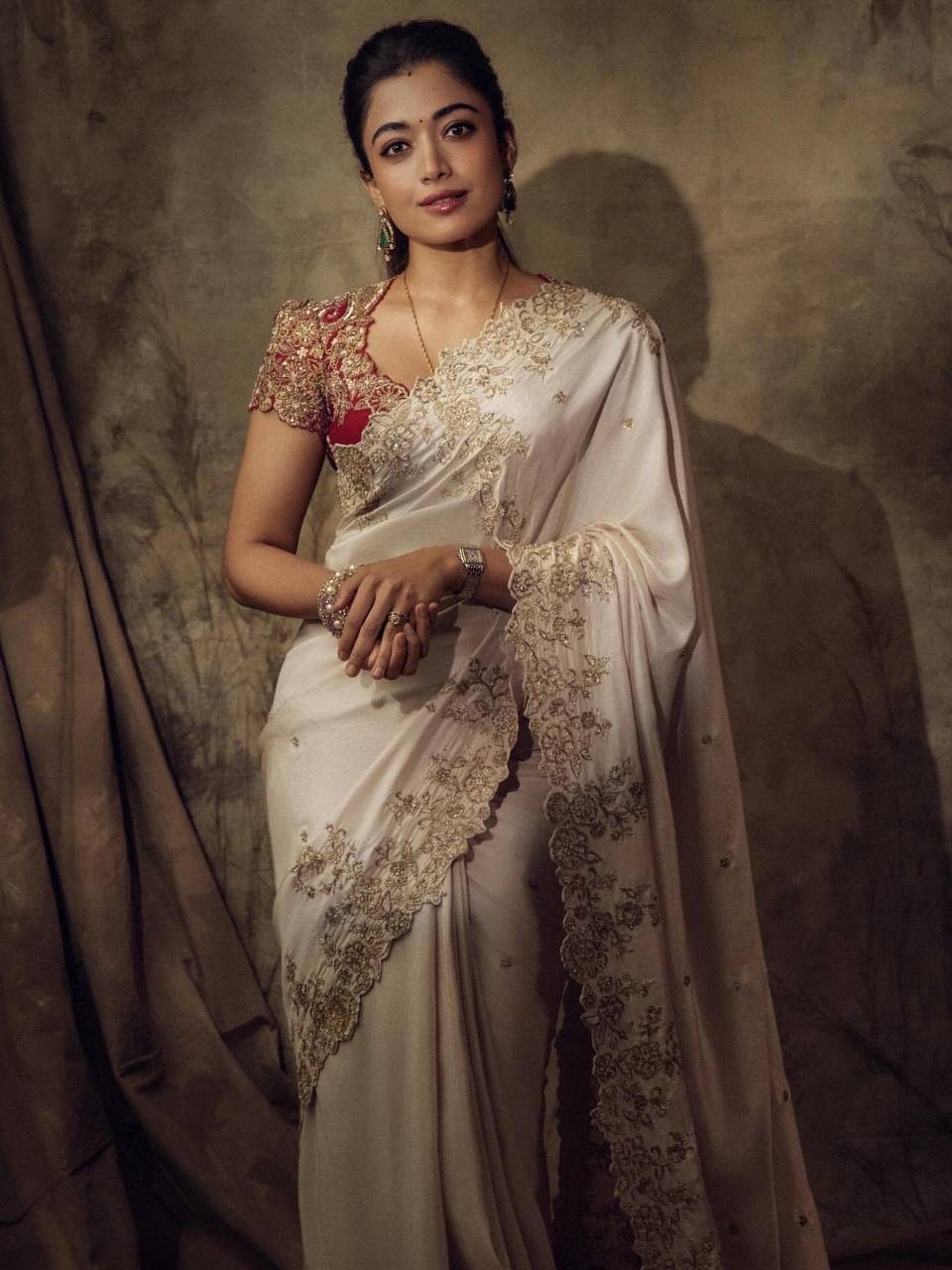 Elegant Sequins Embroidered Rangoli Silk Saree with Heavy Banglori Blouse – Designer Party Wear