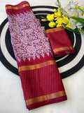 Premium Myrox Bentex Designer Saree - PINK