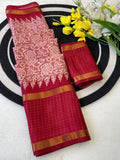 Premium Myrox Bentex Designer Saree - RED