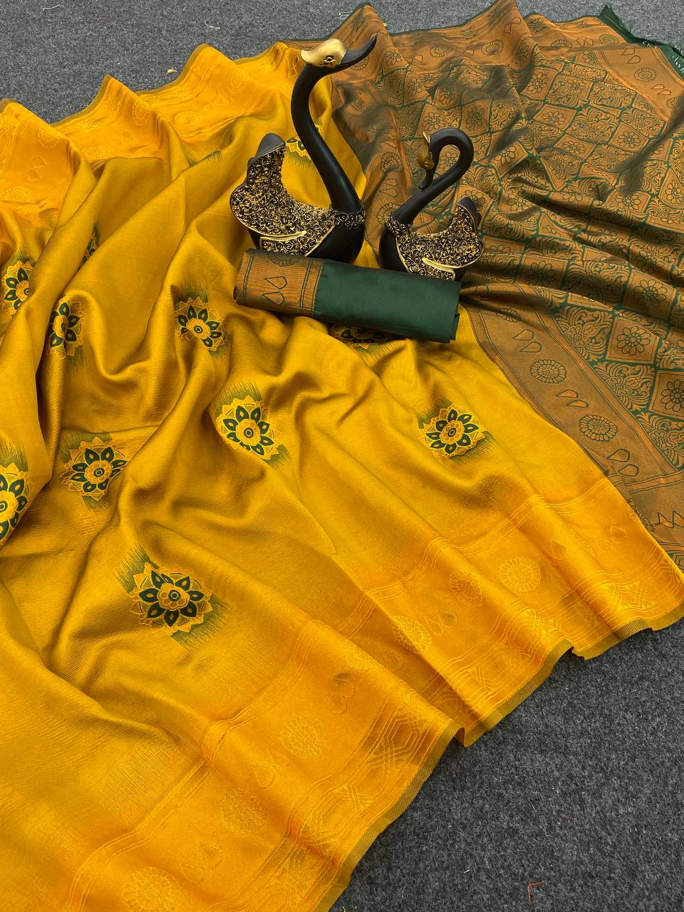 Fancy Weaving Zari Tissue Saree