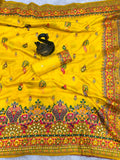 Glamorous  Pashmina Saree With Pulsating Blouse Piece