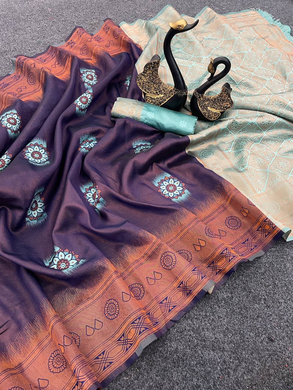 Fancy Weaving Zari Tissue Saree