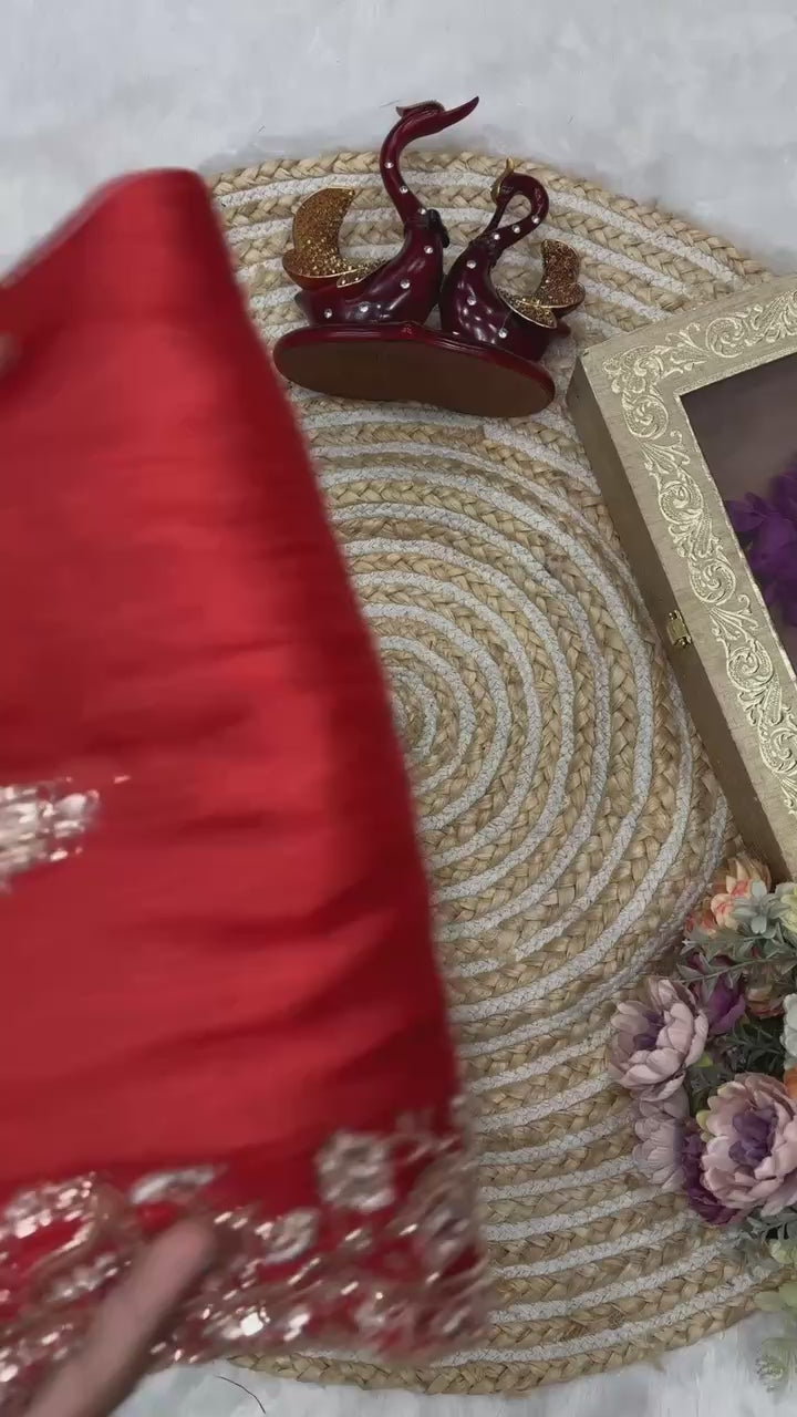 Ruhani Zarkash Tissue Saree